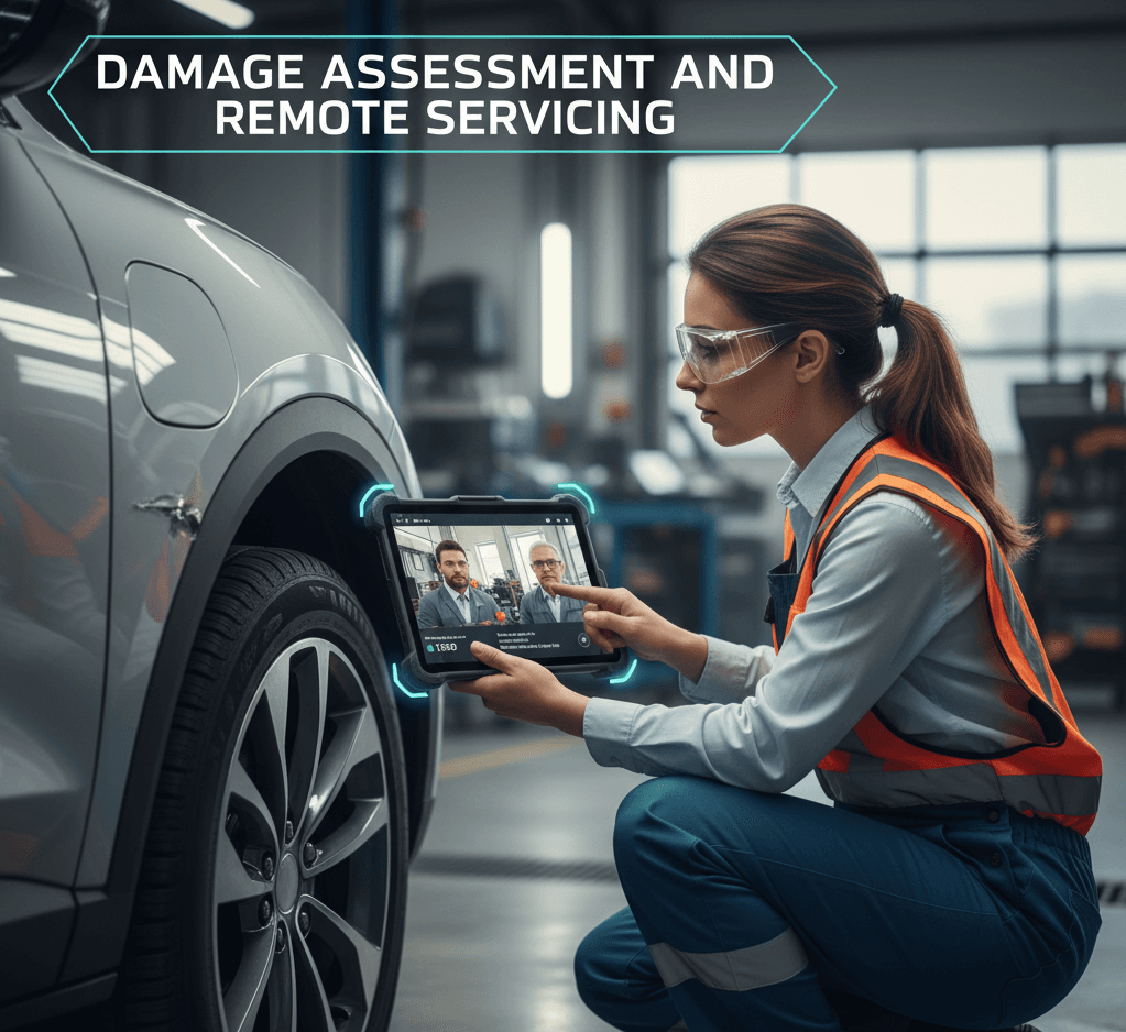 A security professional responding to an alert on a tablet